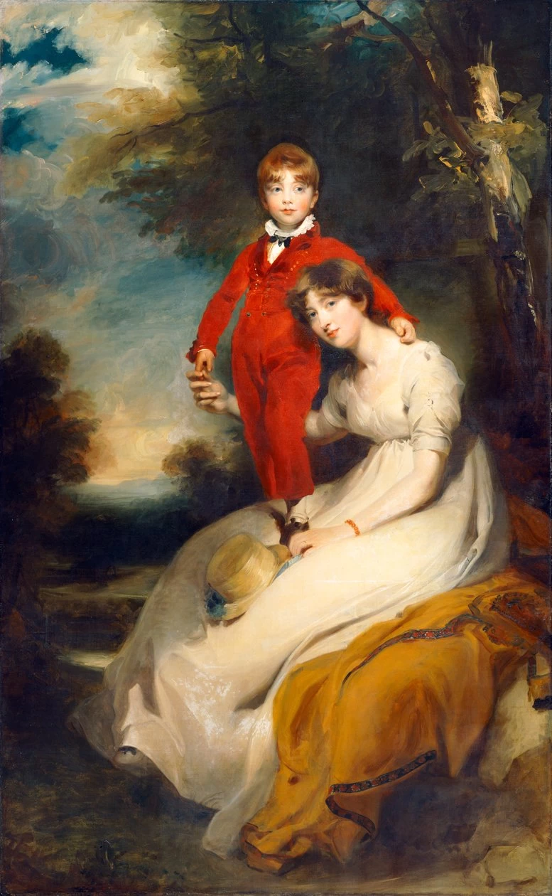 La signora Charles Thellusson con il figlio Charles - Brodsworth Hall, South Yorkshire